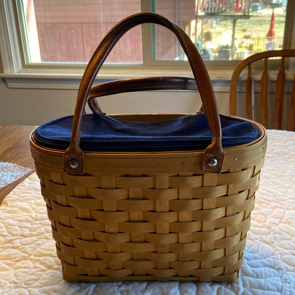 Longaberger Satchel hand woven purse